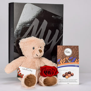 Luxury Box With Teddy, Rose And Truffles GTA Delivery