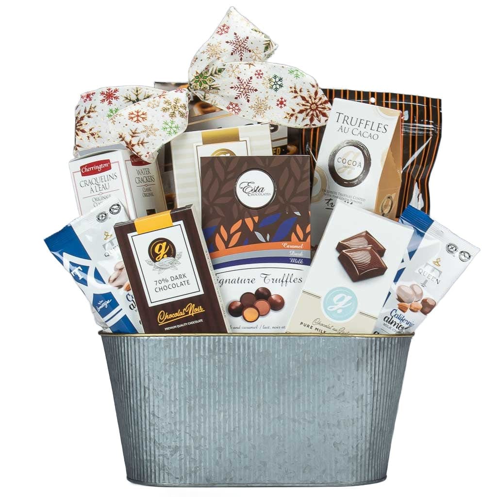 Wine and Chocolate Gift Box - Mondavi & Godiva Gift Basket