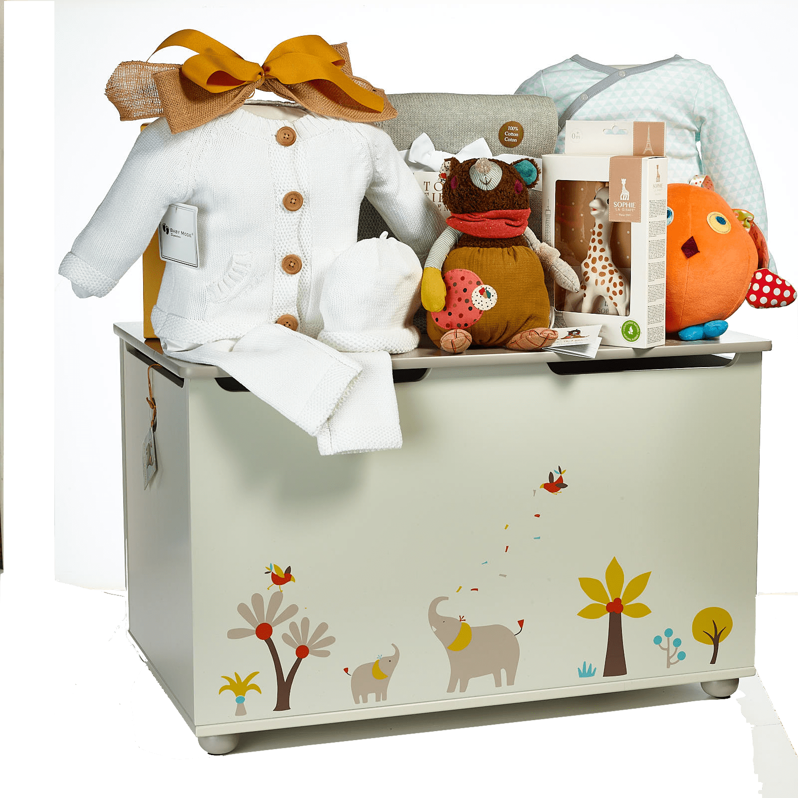 Luxurious Toy Chest As Premium Baby Gift Baskets Canada SIMONTEA